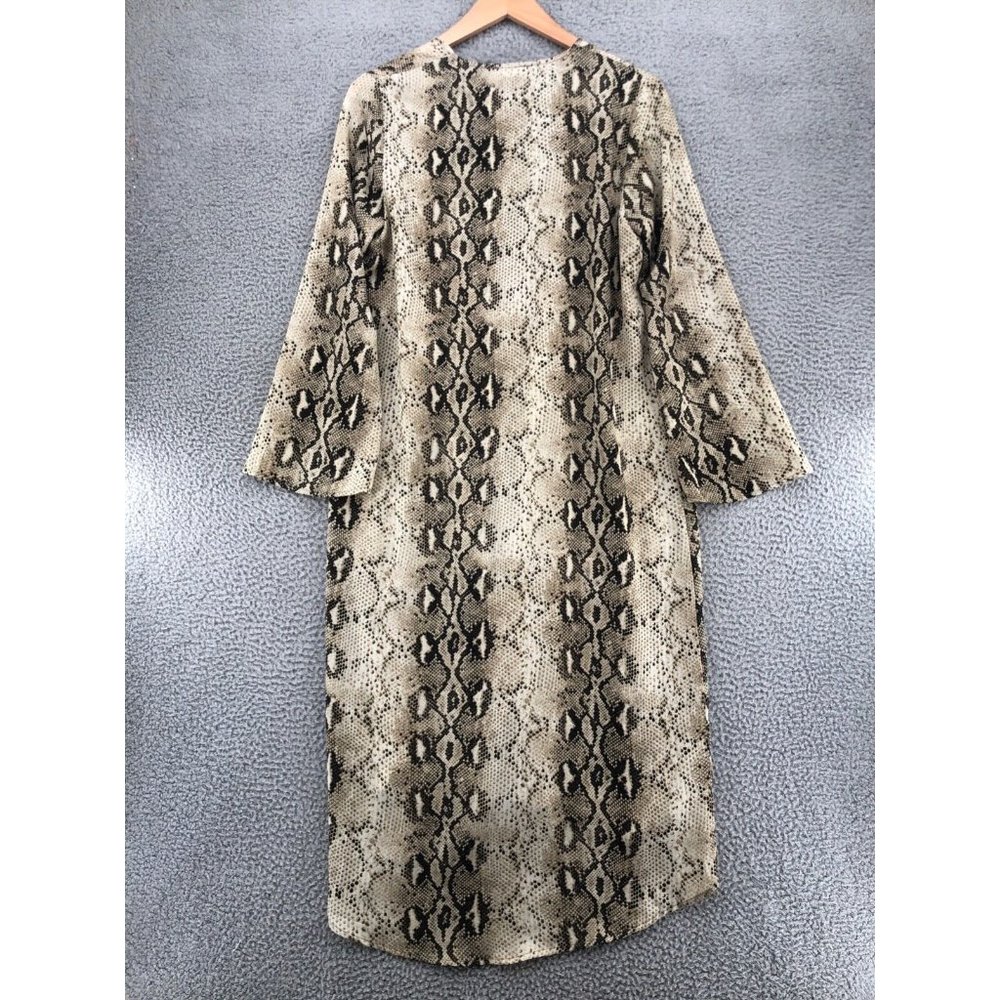 Entro Kimono Womens Small Ivory Python Print Open… - image 3